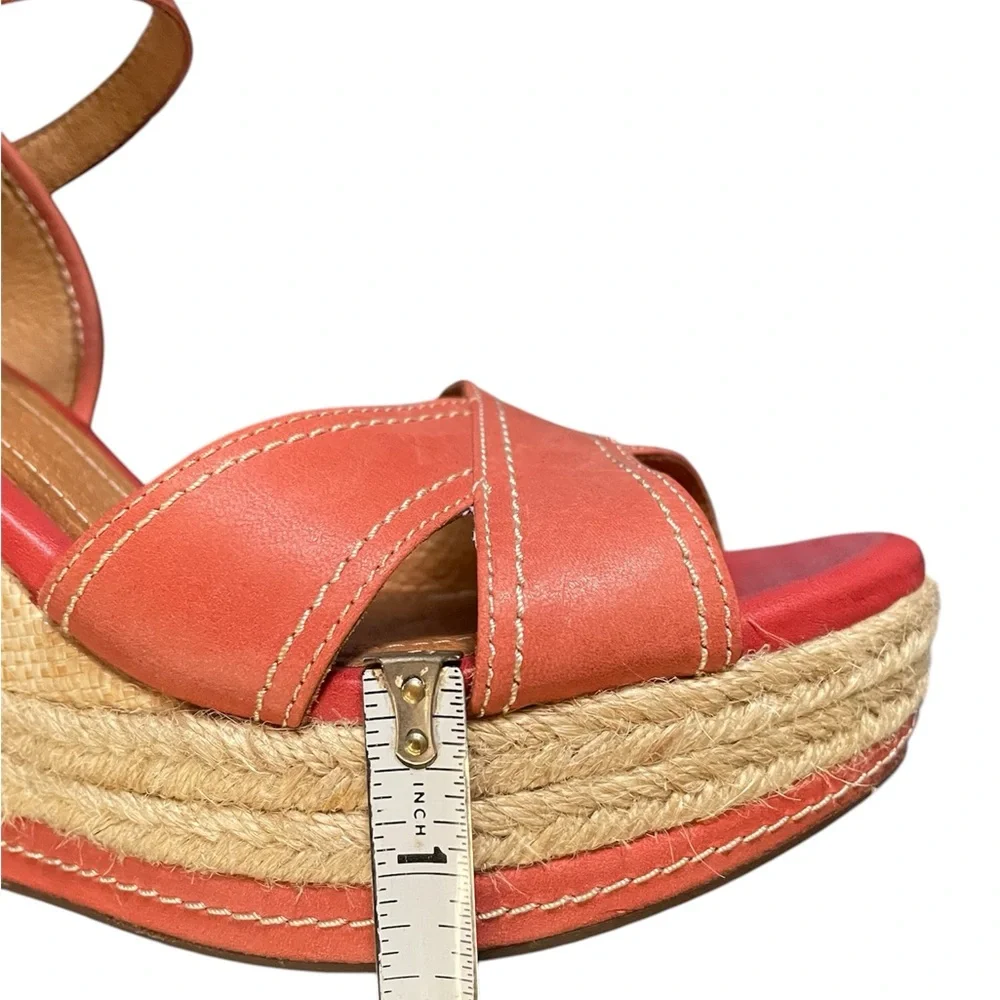 Clarks women’s Amelia Air leather espadrille wedge platform sandals